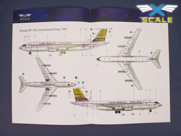 X-Scale 144008 B707-124 Long Range Narrow Body Airliner Continental 1/144 – image 3