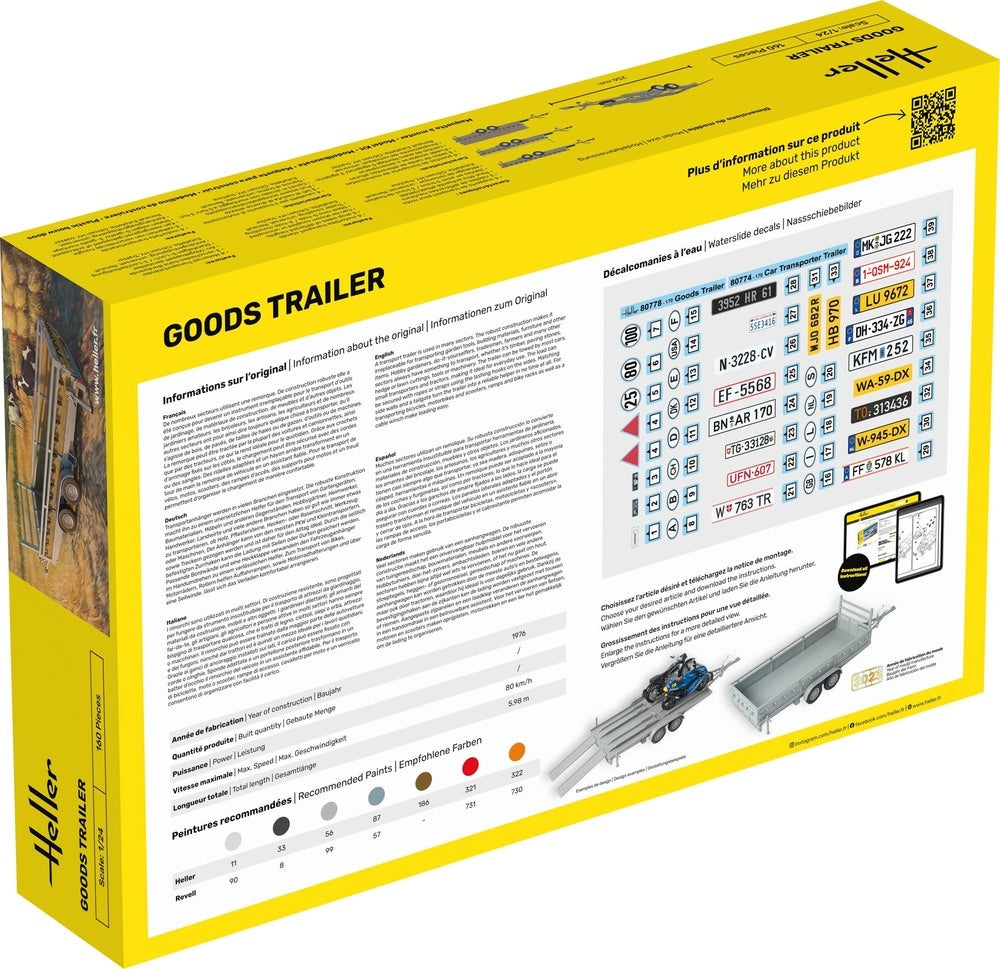 Heller 56778 STARTER KIT Goods Trailer 1/24 – immagine 3