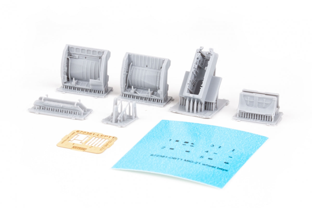 Eduard 672381 MiG-21 wheel bays PRINT EDUARD 1/72 – Bild 3