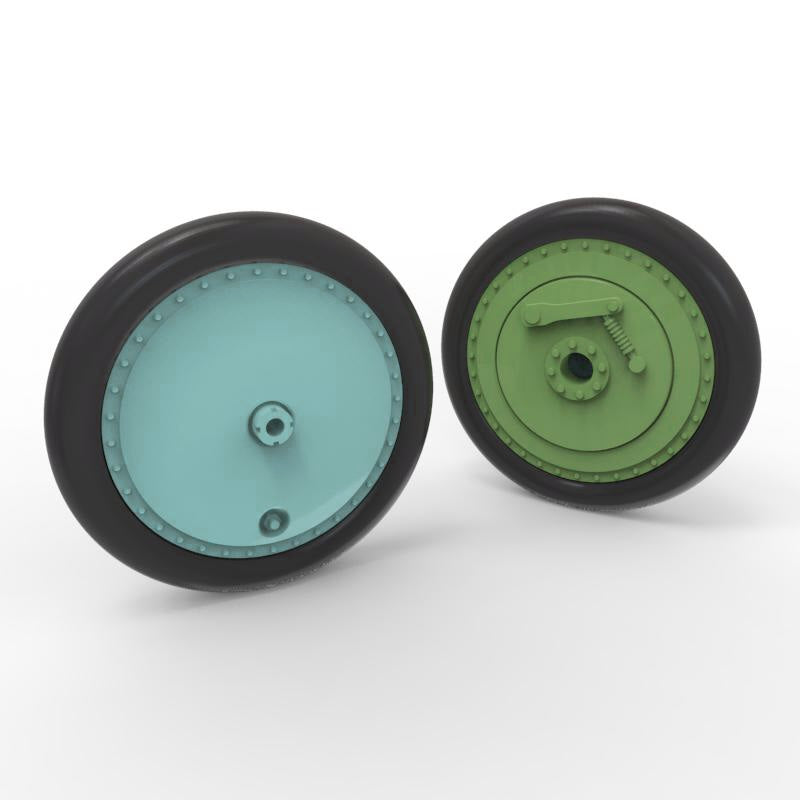 Quinta Studio QT48035 I-16 Wheels (early type) with separate hubs and weighted tires (all kits) 1/48 – zdjęcie 3