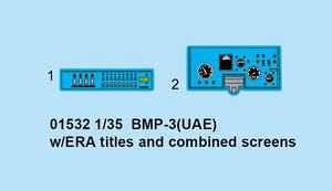 Trumpeter 01532 BMP-3(UAE) w/ERA titles and combined screens 1/35 – Bild 5