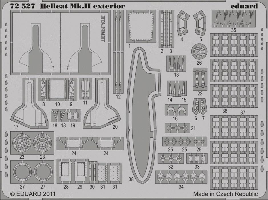 Eduard 72527 Hellcat Mk. II exterior 1/72 EDUARD