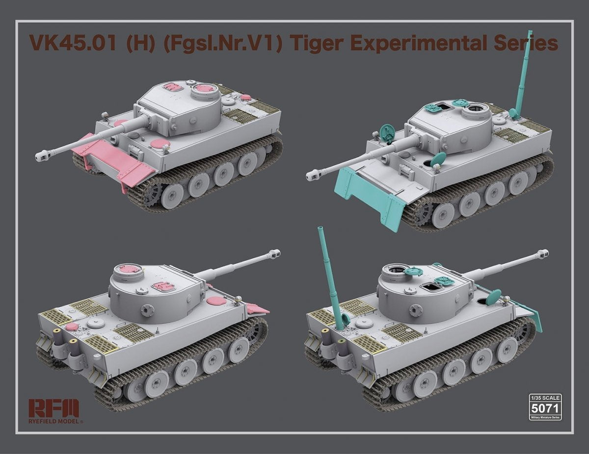 Modèle Rye Field 5071 VK45.01(H) (Fgsl.Nr.V1) Série expérimentale Tiger 1/35 – image 5