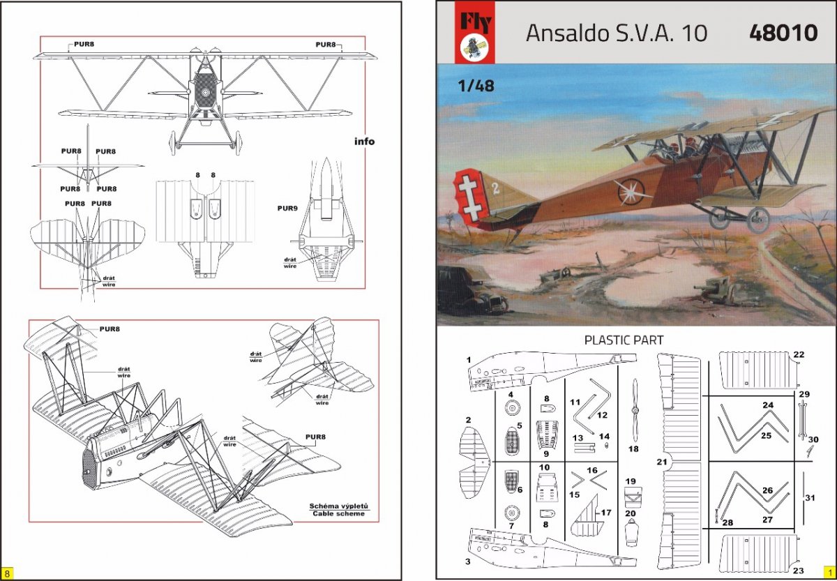 Fly 48010 Ansaldo S.V.A.10 1/48 – immagine 2