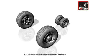Armory Models AW32501b Panavia Tornado wheels, w/ tyres type “b” (GY) 1/32 – Bild 2