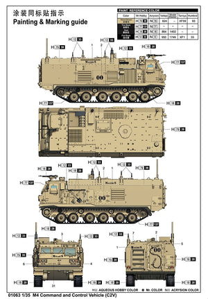 Trumpeter 01063 M4 Command and Control Vehicle (C2V) 1/35 – immagine 3