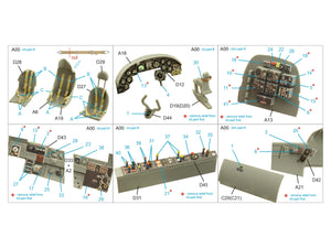 Quinta Studio QD48366 Ju 88A-4 3D-Printed &amp;amp; coloured Interior on decal paper (ICM) 1/48 – immagine 2