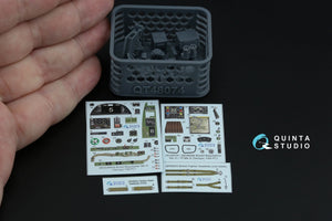 Quinta Studio QD+48554 Bristol Beaufighter Mk.VI 3D-Printed &amp;amp; coloured Interior on decal paper (Tamiya) (with 3D-printed resin parts) 1/48 – immagine 3