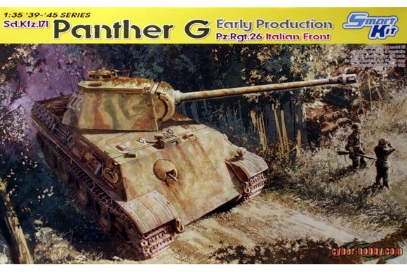 Dragon 6267 Sd.Kfz.171 Panther G Première production Pz.Rgt.26 Front italien
