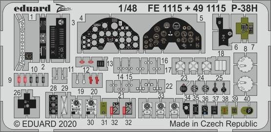 Eduard BIG49268 P-38H TAMIYA 1/48 – image 3