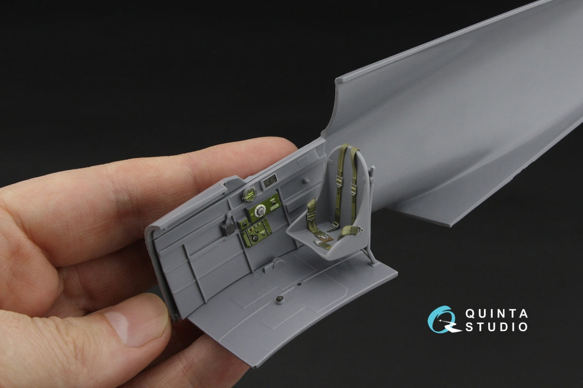 Quinta Studio QD32255 Curtiss H-75 Hawk 3D-Printed &amp;amp; colored Interior on decal paper (Special Hobby) 1/32 – image 7