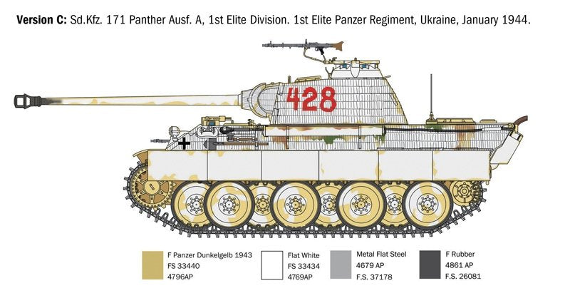 Italeri 0270 SD.KFZ. 171 PANTHER AUSF. A 1/35 – Bild 5
