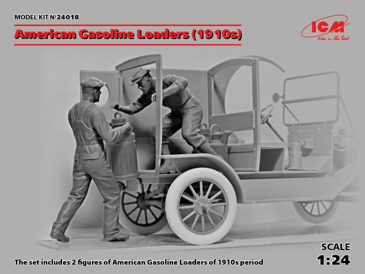 ICM 24018 American Gasoline Loaders (1910s) (2 figures) 1/24 – imagen 2