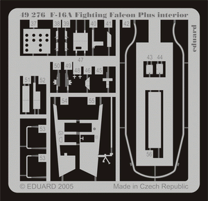 Eduard 49276 F-16A Plus interior 1/48 Hasegawa – Bild 2