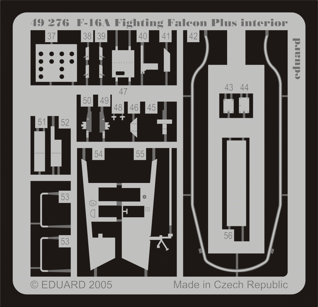 Eduard 49276 F-16A Plus interior 1/48 Hasegawa – Bild 2