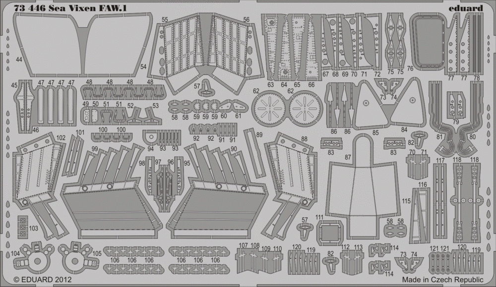Eduard 73446 Sea Vixen FAW.1 S. A. 1/72 CYBER HOBBY – immagine 2
