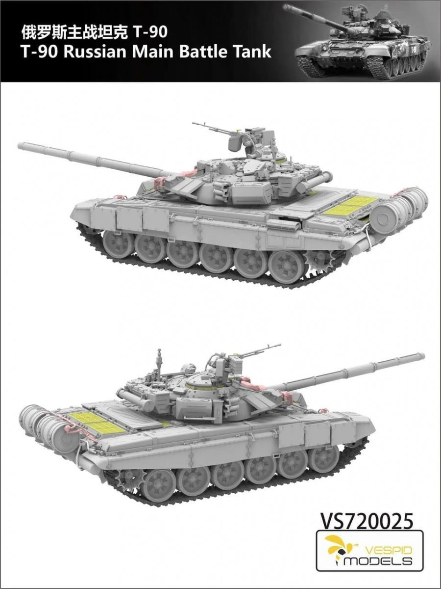 Vespid Models VS720025 T-90 Russian Main Battle Tank 1/72 – imagen 3