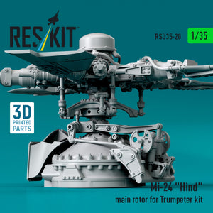 RESKIT RSU35-0020 Mi-24 &amp;quot;Hind&amp;quot; main rotor for Trumpeter kit (3D Printed) 1/35 – imagen 5