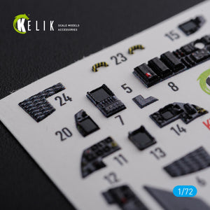 KELIK K72111 F-15E interior 3D decals for Academy kit 1/72 – imagen 4