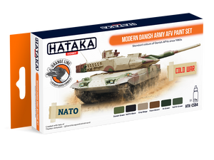 Hataka HTK-CS84 Modern Danish Army AFV paint set 6x17ml