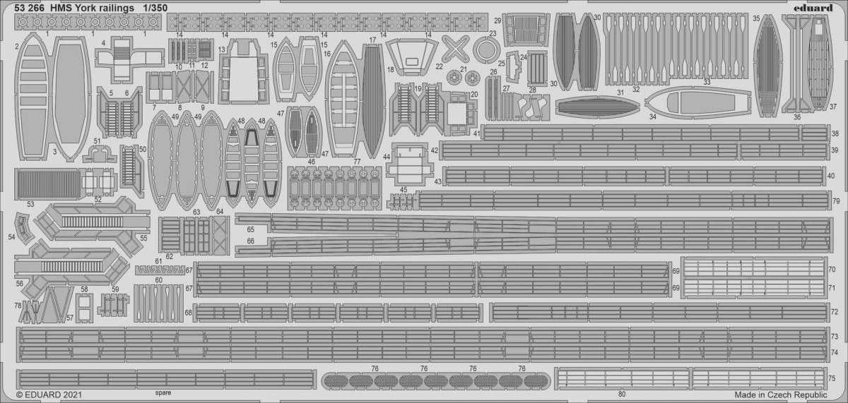 Eduard BIG5359 HMS York TRUMPETER 1/350 – Bild 2