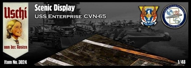 Uschi van der Rosten 3024 Scenic Display USS Enterprise CVN-65 1/48