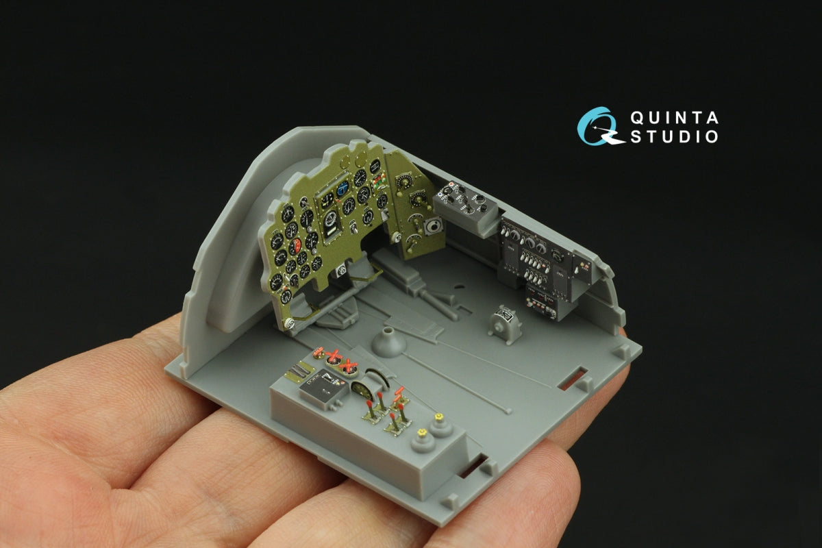 Quinta Studio QD32238 Mitsubishi J2M3/5/6 Raiden 3D-Printed colored Interior on decal paper (Hasegawa) 1/32 – image 5