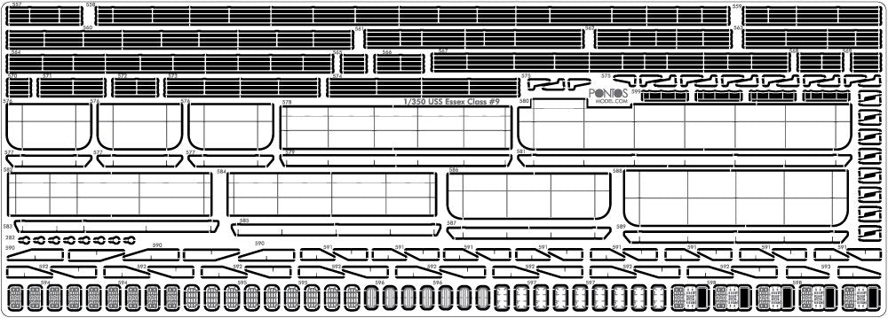Pontos 35006F1 USS CV-9 Essex 1943 Detail Up Set 1/350 – immagine 20