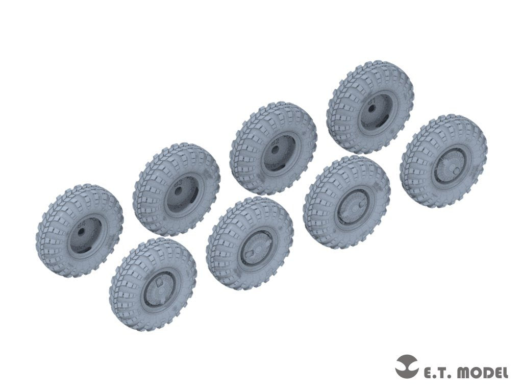 E.T. Model P35-113 Russian BTR-80 APC Weighted Road Wheels(Narrow) (3D Printed) For TRUMPETER Kit 1/35