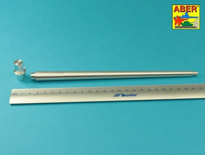 Aber 16L-13 Lufa 88mm KwK 43/3 L/71 (jednoczęściowa) do King Tiger z wieżą Porsche bez hamulca wylotowego / 88 mm KwK 43/3 L/71 (one part) barrel for King Tiger Porsche-Turret without muzzle brake 1/16 – imagen 2