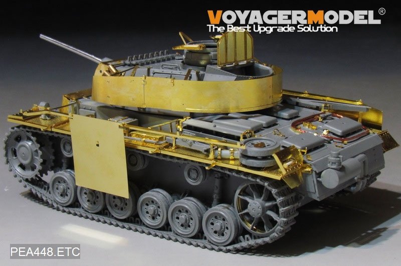 Voyager modèle PEA448 WWII allemand Pz.Kpfw.III Ausf.M/N armure supplémentaire (pour TAKOM) 1/35 – image 4