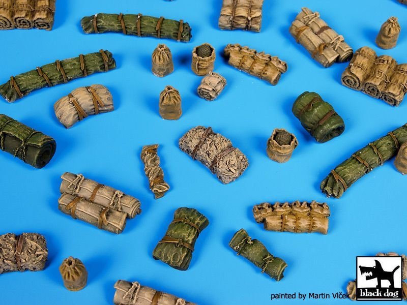 Black Dog T72055 Tentage plus bedrols 1 accessories set 1/72 – zdjęcie 4