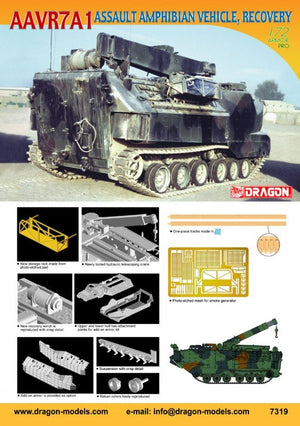 Dragon 7319 AAVR7A1 Assault Amphibian Vehicle, Recovery 1/72 – immagine 2