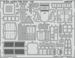 Eduard 49924 Spitfire F. Mk.22/24 AIRFIX 1/48 – immagine 2