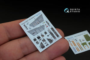 Quinta Studio QD48113 Mirage 2000C 3D-Printed &amp;amp; colored Interior on decal paper (for Kinetic kit) 1/48 – image 3