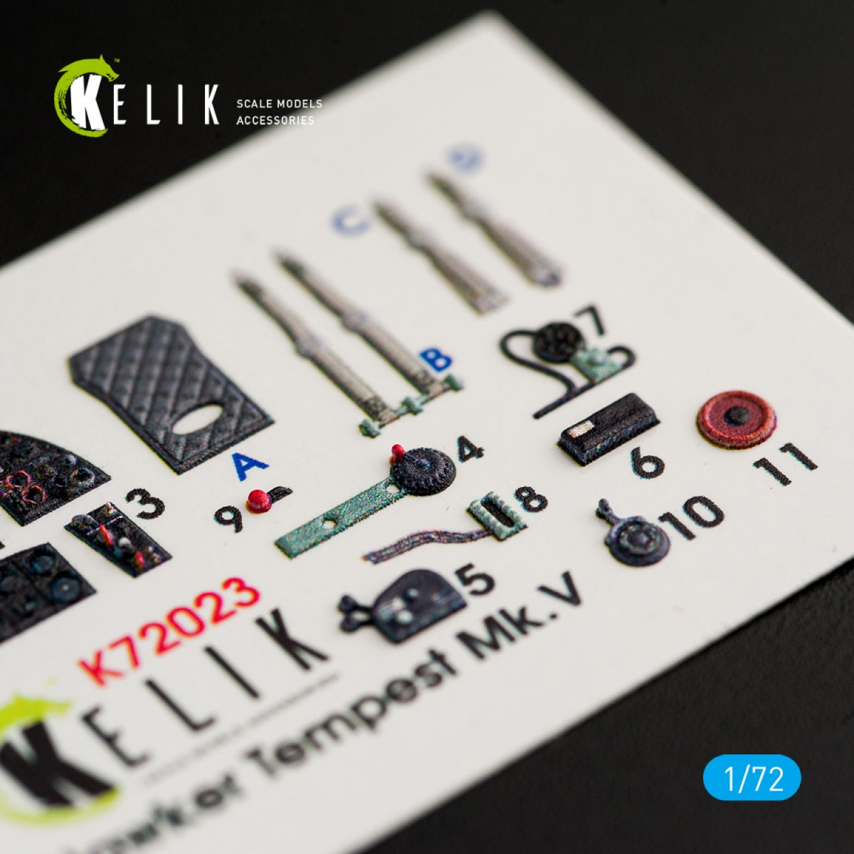 KELIK K72023 HAWKER TEMPEST MK.V INTERIOR 3D DECALS FOR AIRFIX KIT 1/72 – image 3