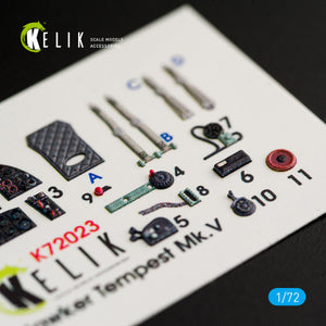 KELIK K72023 HAWKER TEMPEST MK.V INTERIOR 3D DECALS FOR AIRFIX KIT 1/72 – image 3