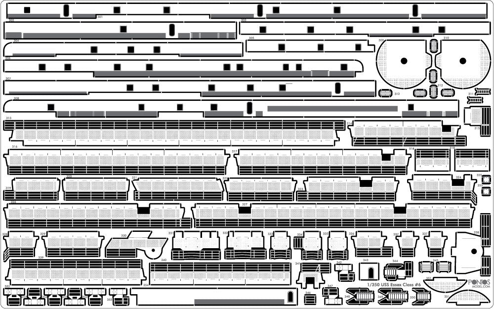 Pontos 35004F1 USS CV-10 Yorktown 1944 Detail Up Set 1/350 – Bild 17