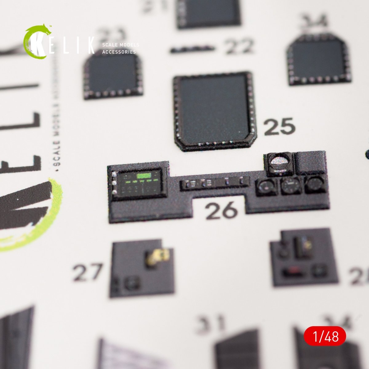KELIK K48036 EA-18G &amp;quot;GROWLER&amp;quot; INTERIOR 3D DECALS FOR MENG KIT 1/48 – zdjęcie 3