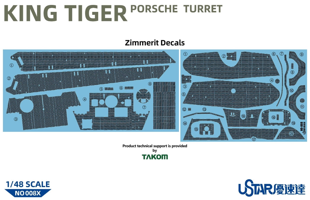 Suyata NO-008 King Tiger Porsche Turret With Full Interior 1/48 – imagen 6