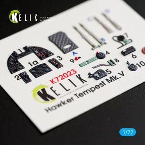 KELIK K72023 HAWKER TEMPEST MK.V INTERIOR 3D DECALS FOR AIRFIX KIT 1/72 – image 2