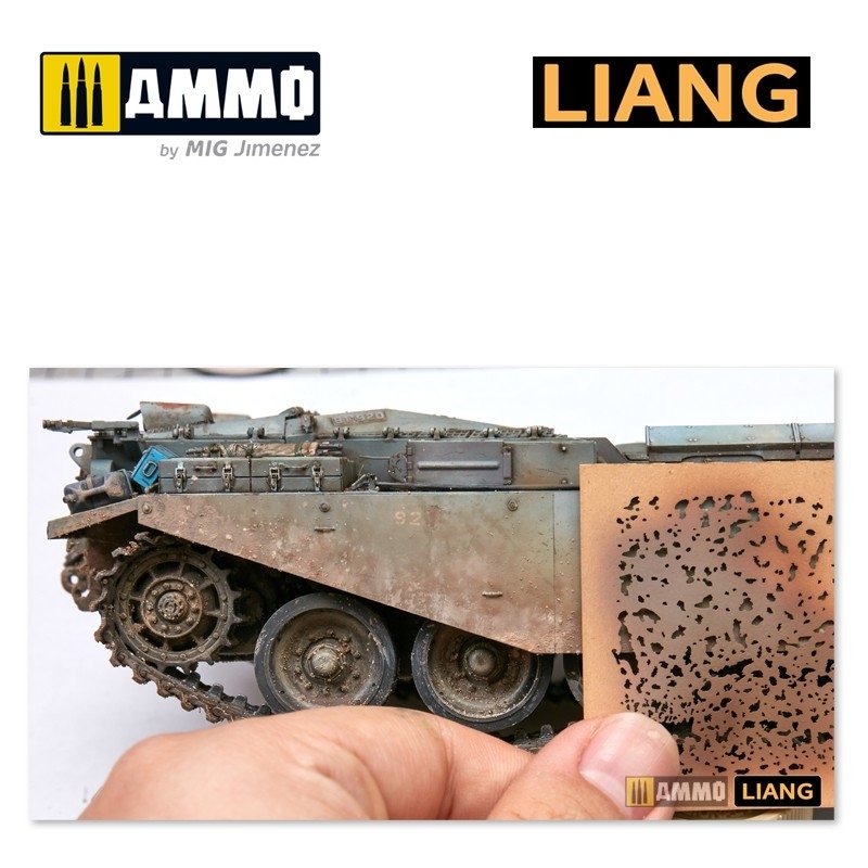 Liang 0001 Weathering Airbursh Stencils – immagine 4
