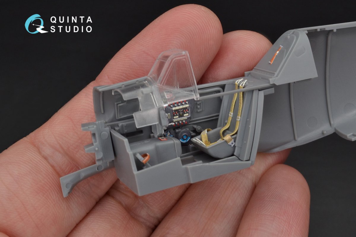 Quinta Studio QD48103 Bf 109G-6 3D-Printed &amp;amp; coloured Interior on decal paper (for Tamiya kit) 1/48 – imagen 6