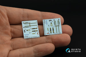 Quinta Studio QD48346 FA-18D early 3D-Printed &amp;amp; coloured Interior on decal paper (Hasegawa) 1/48 – immagine 3