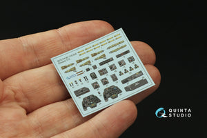 Quinta Studio QD72179 Bf 110C/D/E 3D-Printed &amp;amp; coloured Interior on decal paper (Eduard) 1/72 – zdjęcie 3