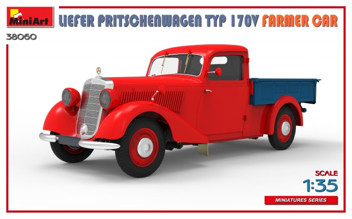 MiniArt 38060 LIEFER PRITSCHENWAGEN TYP 170V FARMER CAR 1/35 – immagine 9