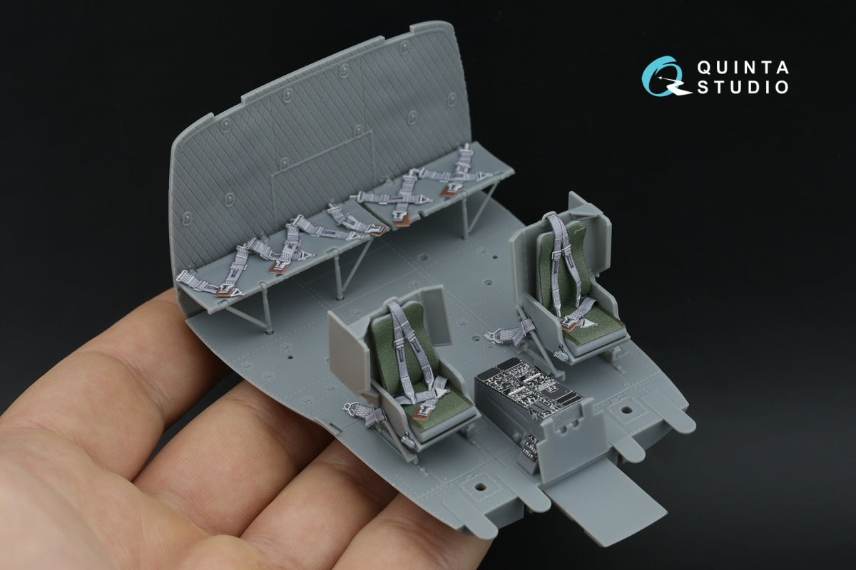 Quinta Studio QD35158 UH-1B 3D-Printed &amp;amp; colored Interior on decal paper (Trumpeter) 1/35 – image 3