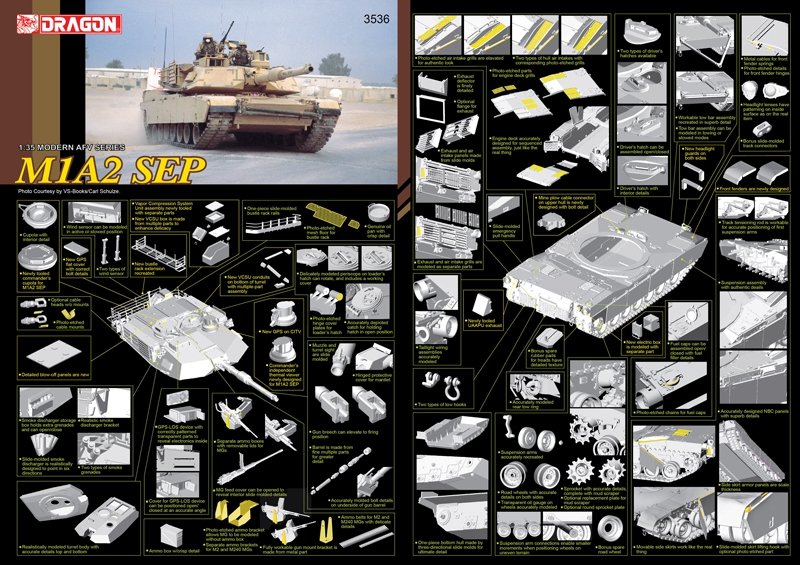 Dragon 3536 M1A2 SEP 1/35 – immagine 2