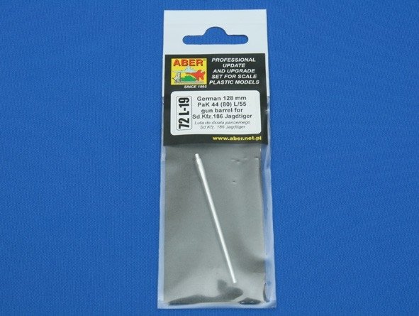 Aber 72L-19 Lufa 128mm PaK 44 (80) L/55 do działa pancernego Sd.Kfz.186 Jagdtiger / German 128mm PaK 44 (80) L/55 gun barrel for Sd.Kfz.186 Jagdtiger 1/72 – imagen 4