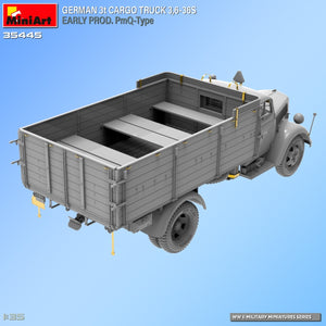 Miniart 35445 GERMAN 3t CARGO TRUCK 3,6-36S EARLY PROD. PmQ-Type 1/35 – immagine 11